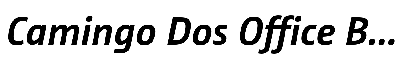 Camingo Dos Office Bold Italic